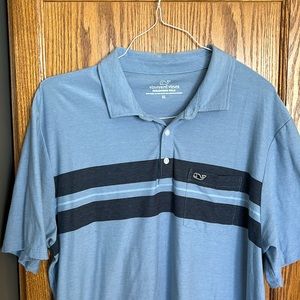 Vineyard Vines Men’s XL Edgartown polo, light blue, excellent condition.